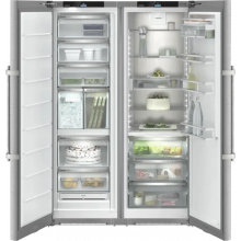 Side by side Liebherr XRFsd 5265, frigider si congelator Prime SRBsdd 5260 + SFNsdd 5267, clasa D, Iluminare LED, Variosafe, H 185.5 cm, Inox