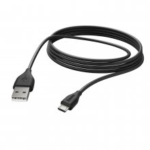 Cablu de Date/Incarcare Micro-USB Hama, 3 m, negru