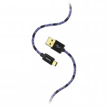 Cablu incarcare/date Sporty USB-type C Hama, 1.5m, albastru/roz