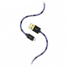 Cablu incarcare/date Hama Sporty Lightning, 1.5m, albastru/roz