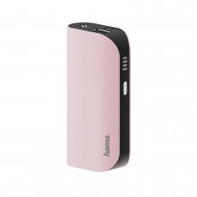 Baterie externa Hama Power Pack Design Line 5200 mAh, roz