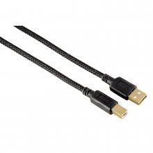 Cablu USB 2.0, nylon impletit, placat cu aur, 1.50 m