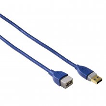 Cablu prelungitor USB 3.0, placat cu aur, dublu ecranat, 1.80 m