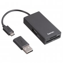 HUB / Cititor de carduri USB 2. 0 OTG pentru Telefoane Mobile / Tableta / Laptop / PC