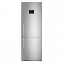 Combina frigorifica Liebherr CBNes 5778, 381 L, clasa C, congelator NoFrost, frigider BioFresh, H 201 cm, Inox