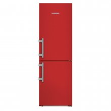Combina frigorifica Liebherr CNfr 4335, 321 L, clasa  D, congelator NoFrost, H 185 cm, DuoCooling, SuperFrost, Rosu