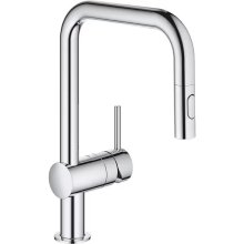 Baterie bucatarie GROHE Vento 30439000, dus extractibil, alama, Crom