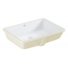 Lavoar Grohe Cube Ceramic 3948000H, montare sub blat, 49.2 x 37 cm, anti-aderent, anti-bacterian, ceramica sanitara, Alpine White
