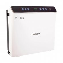 Purificator de aer si umidificator Daewoo DAP400 Wi-Fi, 75 W, 300 m3/h, filtru HEPA13, carbon activ, foto catalizator, lampa UV, rezervor apa 2.5 l, Alb