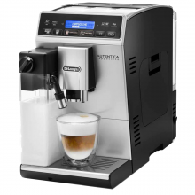 Espressor automat DeLonghi Autentica Cappuccino ETAM 29.660.SB, Carafa pentru lapte, Sistem LatteCrema, Rasnita cu 13 setari, 1450 W, 15 bar, 1.4 l, Argintiu