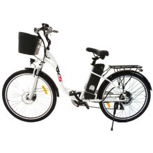 Bicicleta electrica RDB NE10, 250W, 25 km/h, autonomie 45-60 km, Alb