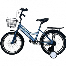 Bicicleta copii RDB LASTUNUL, roata 12 inch, cadru otel, roti ajutatoare, Albastru