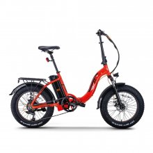 Bicicleta electrica RDB RS1-X, 250W, Autonomie 45-60 km, 48V 10aH, Viteza maxima 25 km/h, Rosu