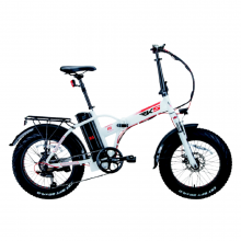 Bicicleta electrica RDB RS1-X, 250W, Autonomie 45-60 km, 48V 10aH, Viteza maxima 25 km/h, Alb
