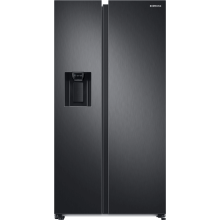 Side By Side Samsung RS68A8820B1, 634 l, Full No Frost, Twin Cooling Plus, Conversie Smart 5 in 1, Twin Cooling, SpaceMax, Compresor Digital Inverter, Dozator apa, Clasa F, H 178 cm, Dark Inox
