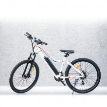 Bicicleta electrica RKS T7, 250W, Autonomie 35-40 km, 36V, Viteza maxima 25 km/h, Alb
