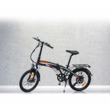 Bicicleta electrica RKS TNT5, 250W, Autonomie 35 km, Viteza maxima 25 km/h, Negru