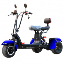 Triciclu electric pentru copii TX-02-6, 800 W, Autonomie 35-45 km, Viteza maxima 25 km/h, Greutate maxima suportata 160 kg, Albastru