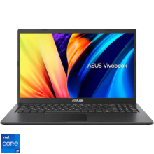 Laptop ASUS VivoBook 15 X1500EA-BQ2344 cu procesor Intel Core i7-1165G7 pana la 4.70 GHz, 15.6 inch Full HD, IPS, 16 GB, 512GB SSD cu 32 GB Intel Optane Memory, Intel Iris Xe Graphics, No OS, Indie Black